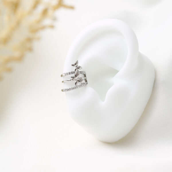 EARCUFF  PIEDRAS EN BAÑO DE RODINADO