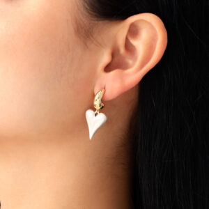 ARETE TOPO  EN BAÑO DE ORO