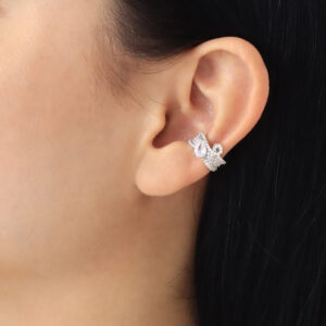 EARCUFF C/ PIEDRAS EN BAÑO DE RODINADO