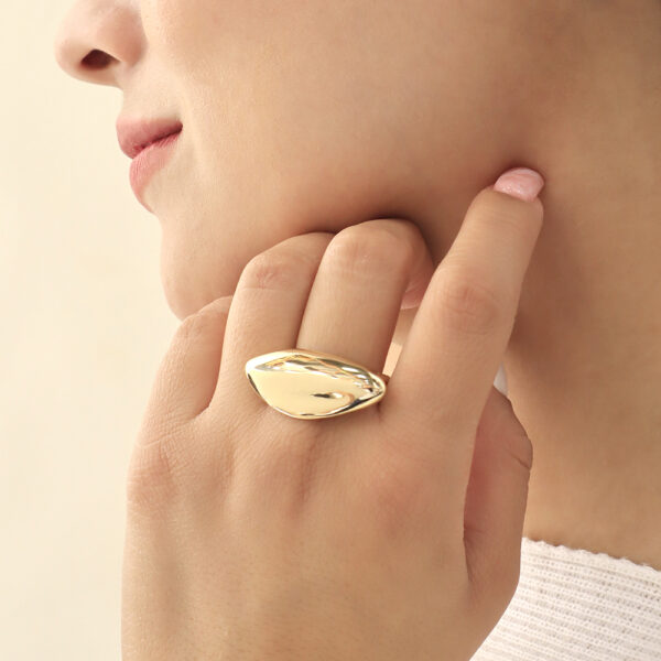 ANILLO . C/ DIJES EN BAÑO DE ORO