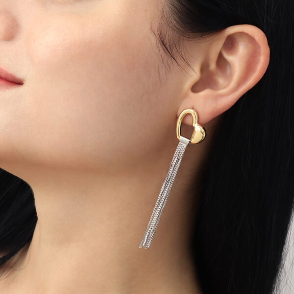 ARETE TOPO  EN BAÑO DE ORO