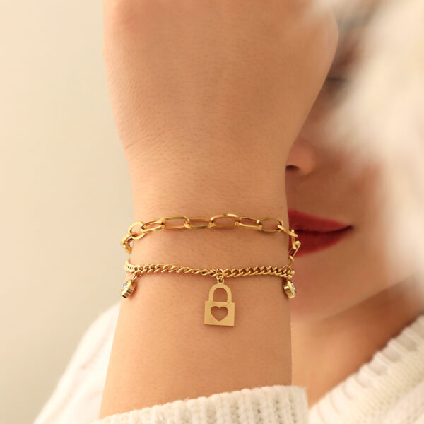 PULSERA . DOBLE EN ACERO INOXIDABLE