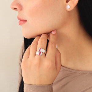 ANILLO  FIGURAS C/ OJO TURCO EN BAÑO DE RODINADO
