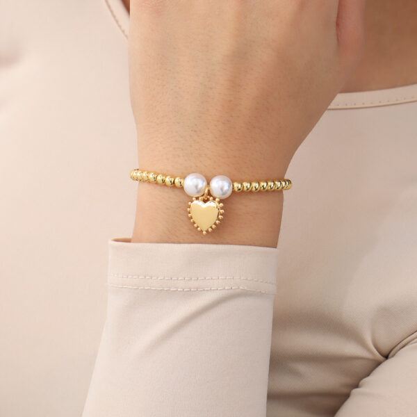 PULSERA . BOLITA 70CM EN BAÑO DE ORO