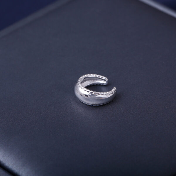 EARCUFF MICROCIRCON EN PLATA LEY 925