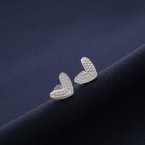 TOPO PERLA Y PIEDRA EN PLATA LEY 925