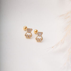 TOPO  CIRCON EN ORO LAMINADO