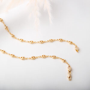 CADENA . C.B MELCOCHA 5R T40,19MM R4.6 EN ORO LAMINADO