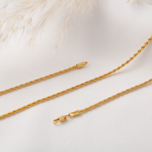 CADENA . LAZO EN ORO LAMINADO