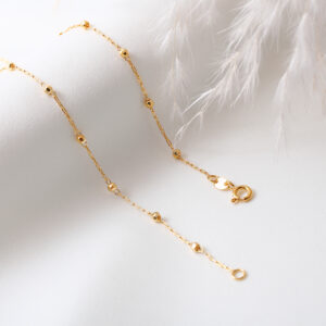 CADENA . FIGARO PAVE EN ORO LAMINADO