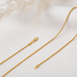 CADENA . LAZO EN ORO LAMINADO