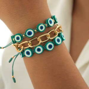 PULSERA . LOOSE ROPE EN BAÑO DE ORO ENSAMBLADO