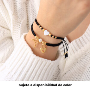 PULSERA . BOLA/D N.9 EN BAÑO DE ORO ENSAMBLADO