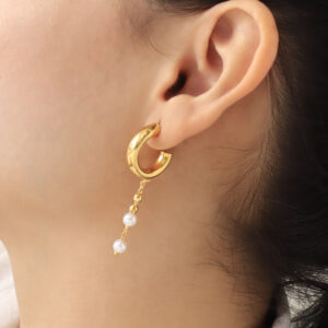 CANDONGA .  PERLAS EN BAÑO DE ORO ENSAMBLADO