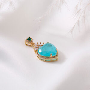 DIJE . C/ PIEDRAS EN BAÑO DE ORO