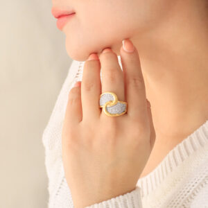 ANILLO .  EN BAÑO DE ORO
