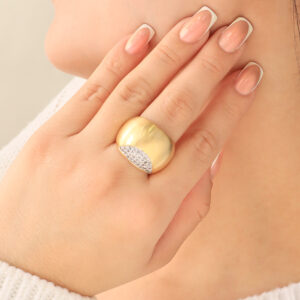 ANILLO .  EN BAÑO DE ORO
