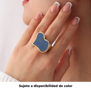 ANILLO .  PIEDRAS EN BAÑO DE ORO