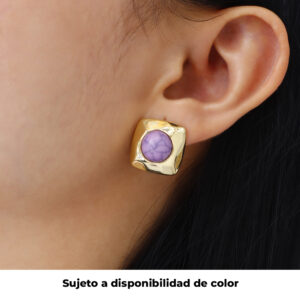 TOPO  PIEDRAS EN BAÑO DE ORO