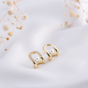TOPO PERLA Y PIEDRAS EN BAÑO DE ORO