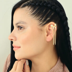 EARCUFF GUADALUPE PIEDRAS EN BAÑO DE ORO