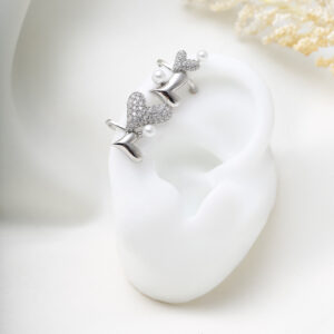 EARCUFF C/ PIEDRAS EN BAÑO DE RODINADO