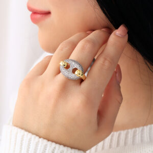 ANILLO .  EN BAÑO DE ORO