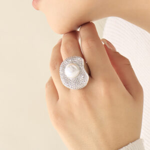 ANILLO .  DIJES EN BAÑO DE RODINADO