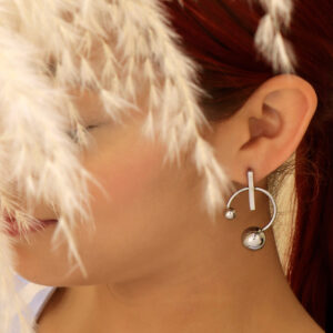 ARETE TOPO MICROCIRCON EN ACERO INOXIDABLE