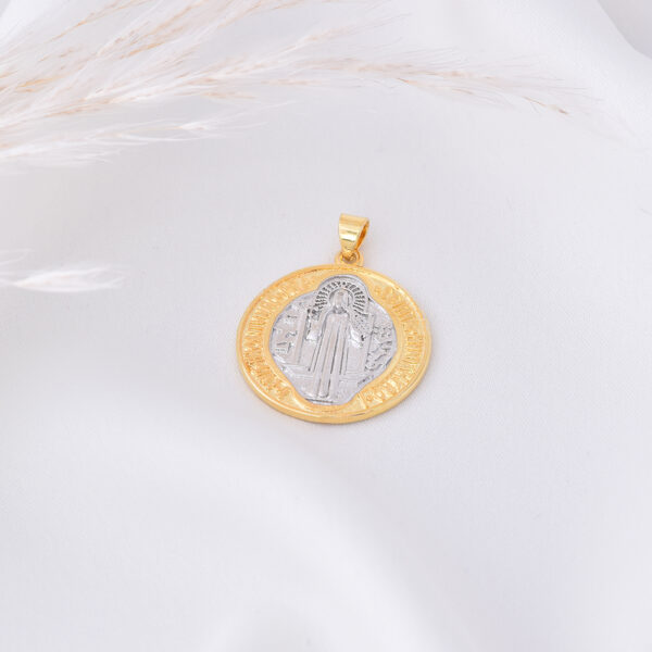 DIJE . GUADALUPE PIEDRAS EN BANO DE ORO