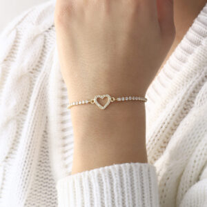 PULSERA . FIGURAS PIEDRAS EN BANO DE ORO