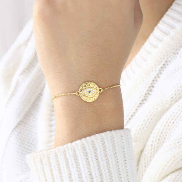 PULSERA . FIGURAS PIEDRAS EN BANO DE ORO