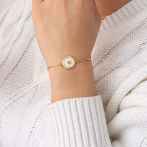 PULSERA .  DIJES EN BANO DE ORO