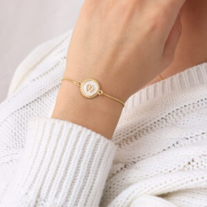 PULSERA .  DIJES EN BANO DE ORO