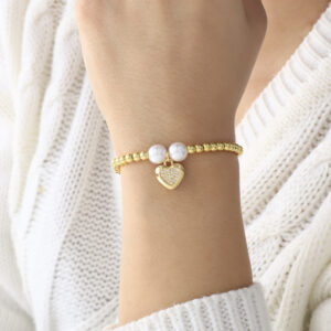 PULSERA . FIGURAS C/PIEDRAS EN BAÑO DE ORO