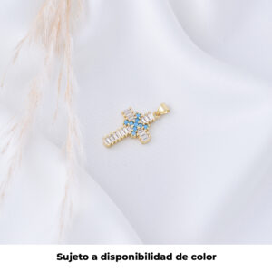 DIJE .  CRISTAL EN BANO DE ORO