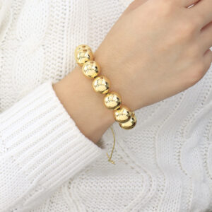 PULSERA . C/ BALIN EN BAÑO DE ORO ENSAMBLADO
