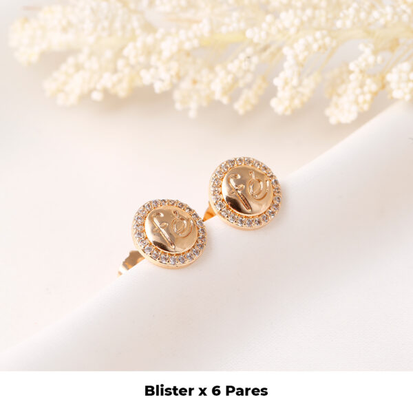 TOPO  PIEDRAS EN BANO DE ORO