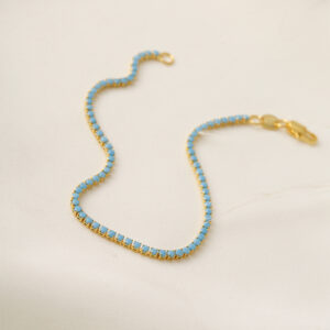 PULSERA . C.B MINI REDONDA H20. 8MM DO 1.2 EN ORO LAMINADO