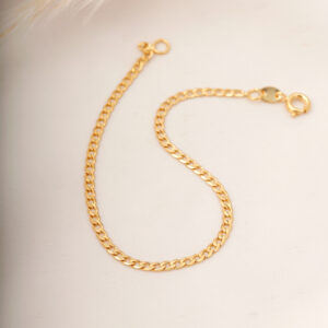 PULSERA  CORTO  NACAR Y PIEDRAS EN ORO LAMINADO