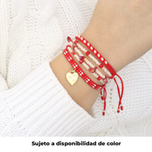 PULSERA . LARGO ESMALTADO EN BAÑO DE ORO ENSAMBLADO