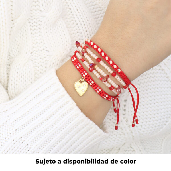PULSERA . LARGO ESMALTADO EN BAÑO DE ORO ENSAMBLADO