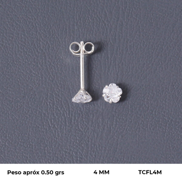 TOPO CIRCON EN PLATA LEY 925