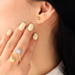 ANILLO .  PIEDRAS EN BANO DE ORO