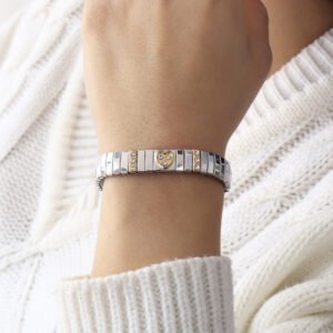 BRAZALETE . C/MOSTACILLA EN BAÑO DE ORO
