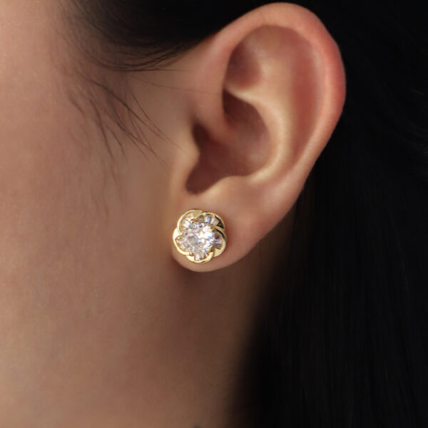 TOPO C/ PIEDRAS EN BAÑO DE ORO