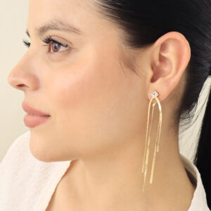 ARETE TOPO DORADO EN BANO DE ORO
