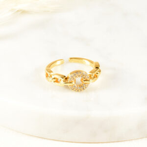 ANILLO . ARGOLLA 2.5M EN BAÑO DE ORO