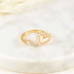 ANILLO . C/FLORES EN BAÑO DE ORO