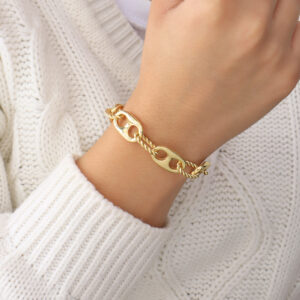 PULSERA . MISERICORDIA EN BAÑO DE ORO